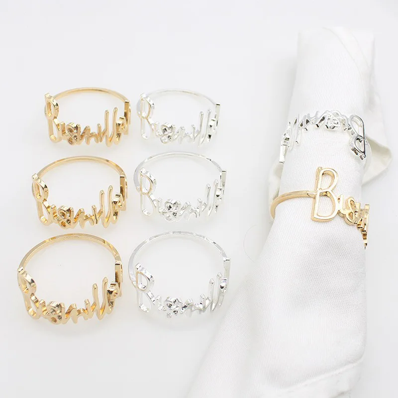 4/6PCS Creative Letter Napkin Ring Hotel Restaurant Banquet Dinner Table Napkin Bbuckle Table Decoration
4/6PCS Creative Letter Napkin Ring Hotel Restaurant Banquet Dinner Table Napkin Bbuckle Table Decoration