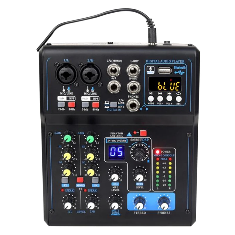 NEW-192Khz миксер со звуковой картой, звуковая плата со смесителем, системный интерфейс USB Bluetooth 48 В, Power Stereo (вилка стандарта США)
NEW-192Khz миксер со звуковой картой, звуковая плата со смесителем, системный интерфейс USB Bluetooth 48 В, Power Stereo (вилка стандарта США)