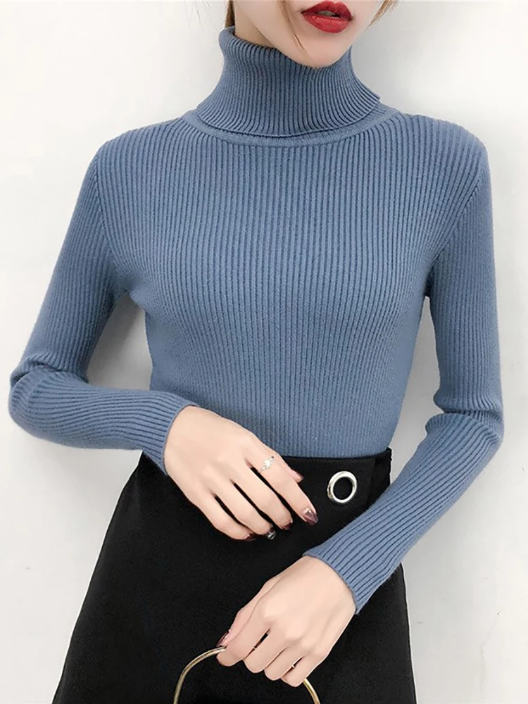 Turtleneck Women Knitted Sweater Women Autumn Sweaters Pullover Korean Fashion Long Sleeve Top Jumpers Clothes Sueters De Mujer
Turtleneck Women Knitted Sweater Women Autumn Sweaters Pullover Korean Fashion Long Sleeve Top Jumpers Clothes Sueters De Mujer