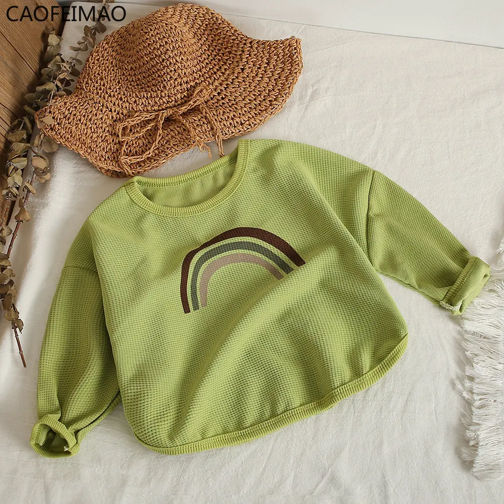 

Casual Sports Tops Kids Loose Cotton Fashion Trendy Simple Tees O-neck Pullover Shirt Cute Thin New Style 1-4years Baby Boys