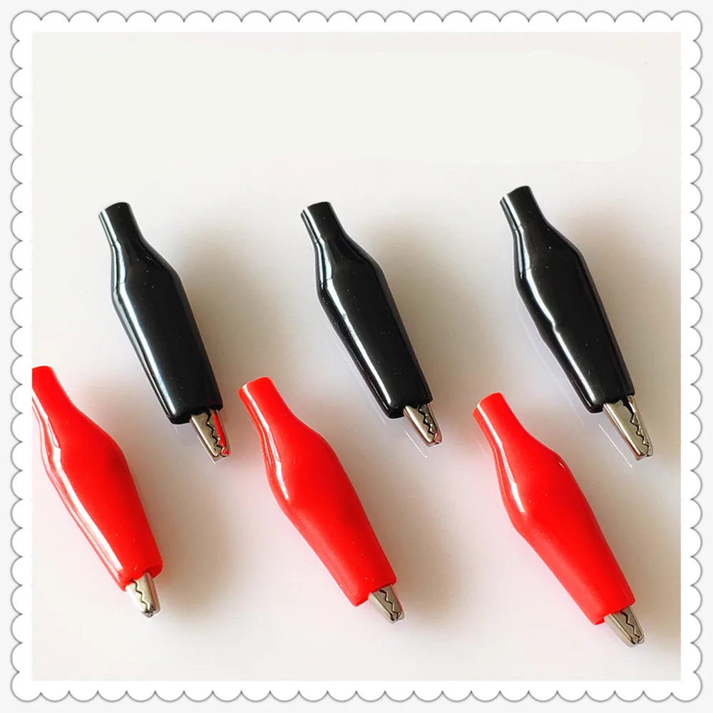 6pcs/Lot 28MM Metal Alligator Clip S4 Crocodile Electrical Clamp For Testing Probe Meter Black And Red Dropshipping
6pcs/Lot 28MM Metal Alligator Clip S4 Crocodile Electrical Clamp For Testing Probe Meter Black And Red Dropshipping