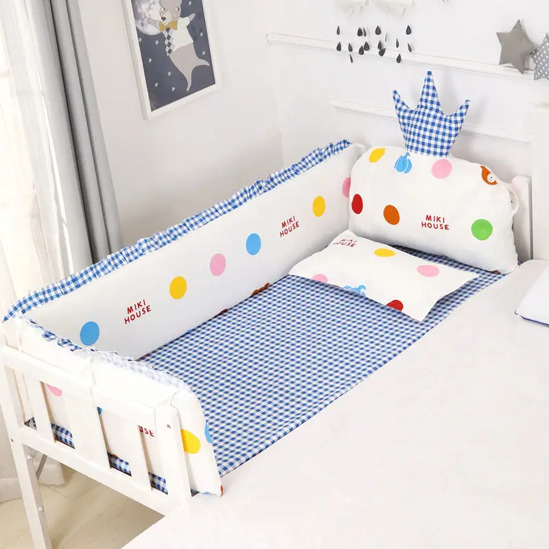 5-piece Set Children Bedding Crib Bumper Newborn Head Anti-collision Bumper Skin-friendly Cotton Sheets Pillowcase Crown Bumper
5-piece Set Children Bedding Crib Bumper Newborn Head Anti-collision Bumper Skin-friendly Cotton Sheets Pillowcase Crown Bumper