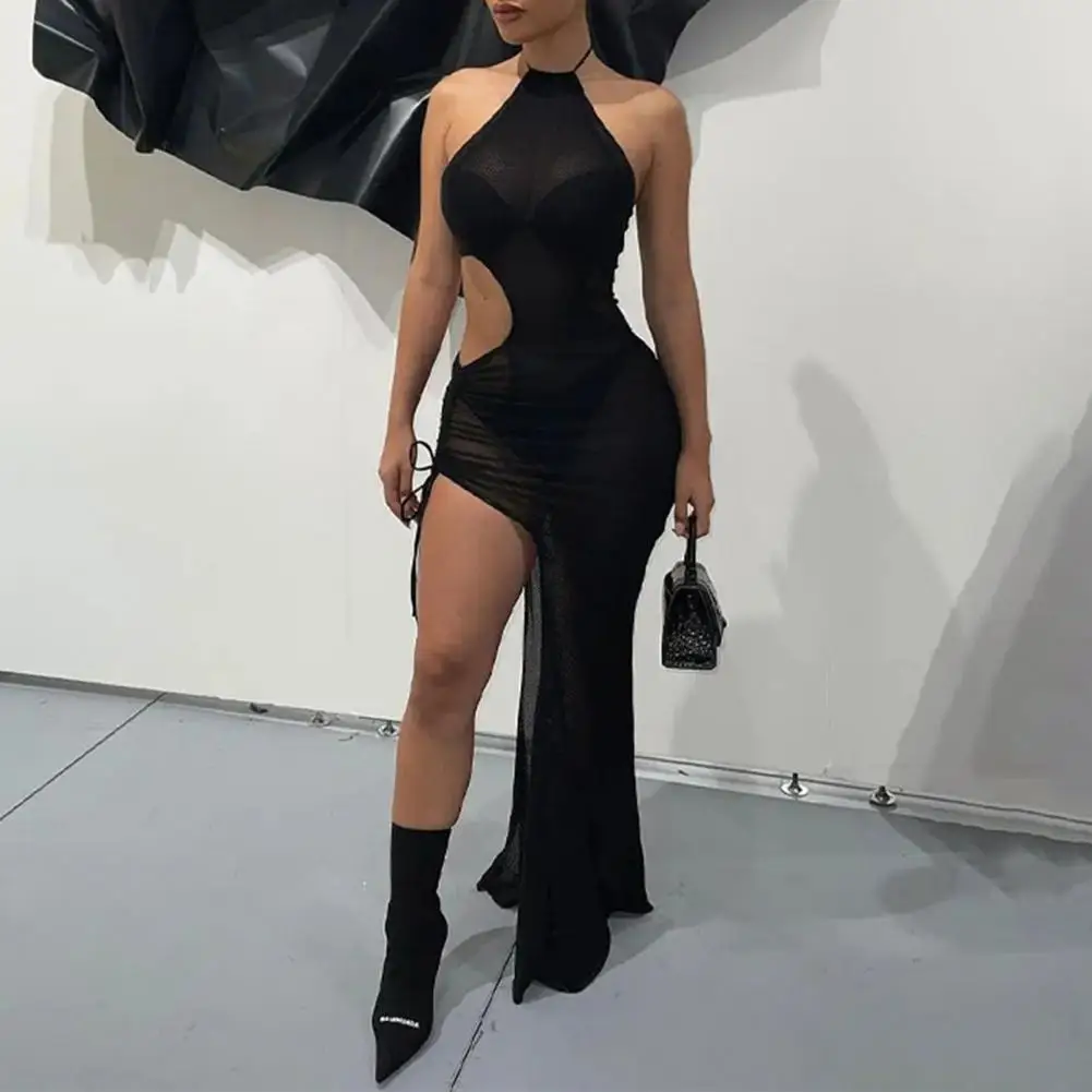 Beautiful Bodycon Dress Halter Breathable Women Dress Sexy Women Summer Pencil Maxi Dress 
Beautiful Bodycon Dress Halter Breathable Women Dress Sexy Women Summer Pencil Maxi Dress