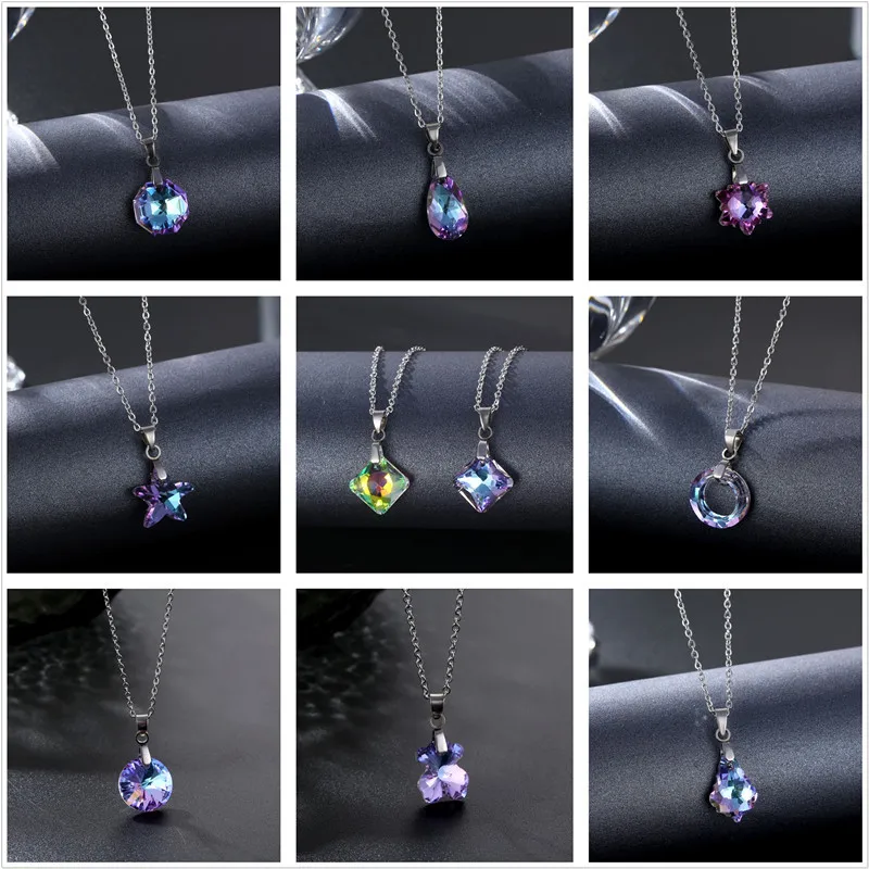 WANGAIYAO new fashion crystal peach heart pendant collarbone chain new stainless steel butterfly love necklace female holiday gi
WANGAIYAO new fashion crystal peach heart pendant collarbone chain new stainless steel butterfly love necklace female holiday gi