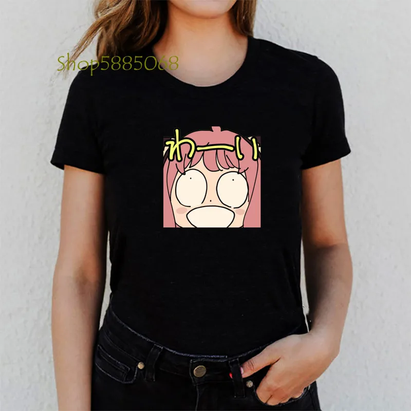 Kawaii Anya футболка женская с принтом аниме семейство шпионов x рубашки для женщин графические черные футболки повседневные топы с коротким рукавом летняя ткань
Kawaii Anya футболка женская с принтом аниме семейство шпионов x рубашки для женщин графические черные футболки повседневные топы с коротким рукавом летняя ткань