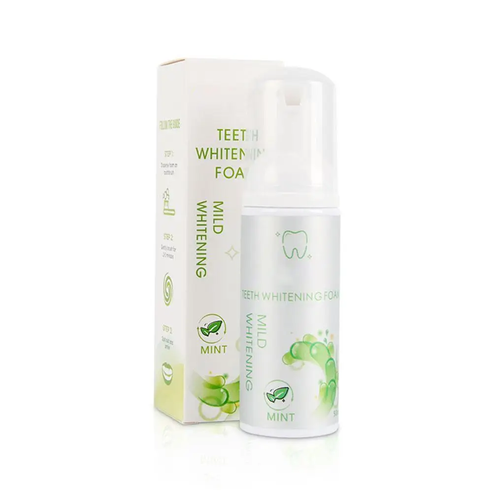 50ml Toothpaste Whitening Foam Natural Mouth Wash Mousse Teeth Whitening Teethpaste Hygiene Breath Dental Tool
50ml Toothpaste Whitening Foam Natural Mouth Wash Mousse Teeth Whitening Teethpaste Hygiene Breath Dental Tool