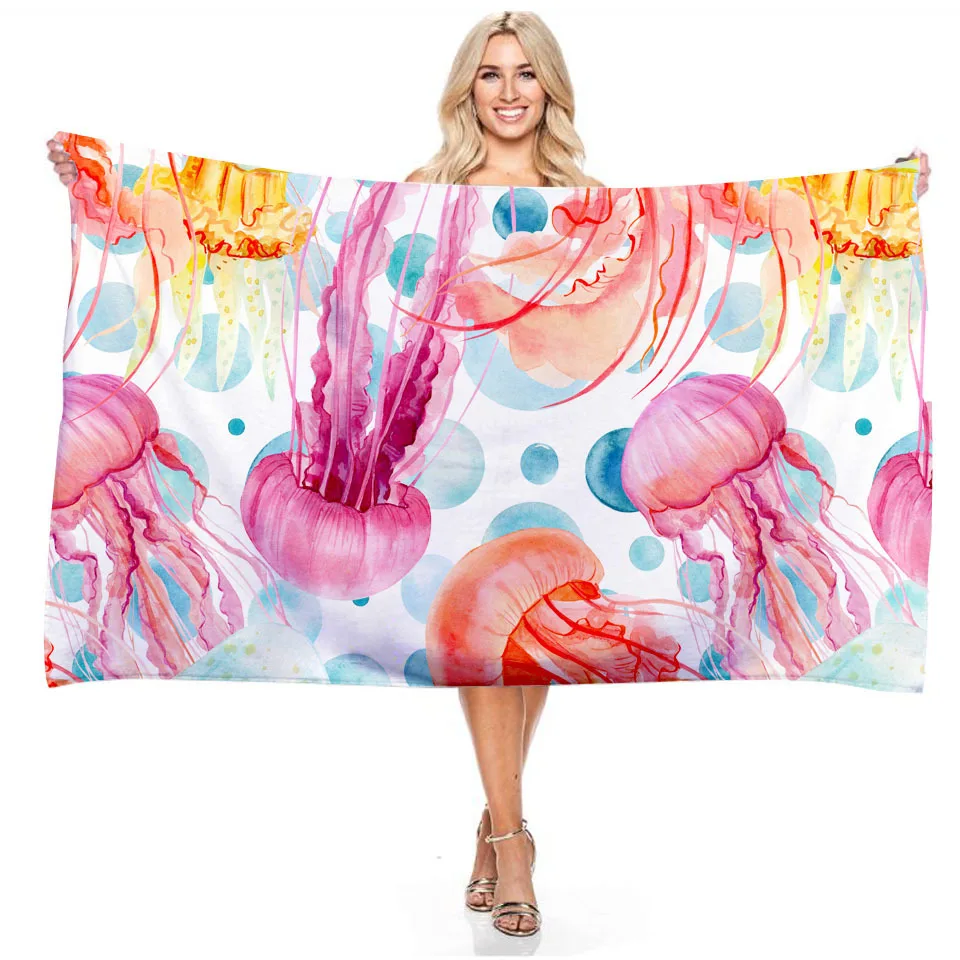 Swimming Towels Ocean Animals Jellyfish Print Casual Vacation Lightweight Thin Quick Fast Dry Blanket Beach Towels
Swimming Towels Ocean Animals Jellyfish Print Casual Vacation Lightweight Thin Quick Fast Dry Blanket Beach Towels