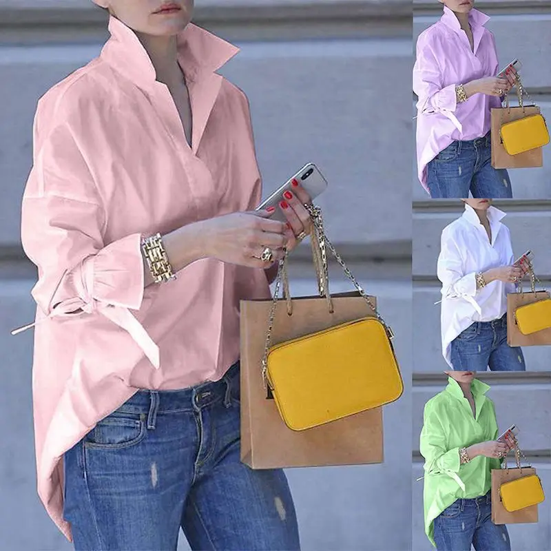 Cotton Flared Sleeve Bow Blouses Casual Streetwear Fashion Woman Shirts New Autumn 2023 Long-sleeve Loose Womens Tops S-5XL
Cotton Flared Sleeve Bow Blouses Casual Streetwear Fashion Woman Shirts New Autumn 2023 Long-sleeve Loose Womens Tops S-5XL