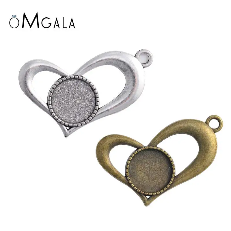 10PCS Love Heart Pendant Base 12mm Cabochon Cameo Tray For DIY Earrings Necklaces Pendants Charms Jewelry Making Crafts Findings
10PCS Love Heart Pendant Base 12mm Cabochon Cameo Tray For DIY Earrings Necklaces Pendants Charms Jewelry Making Crafts Findings