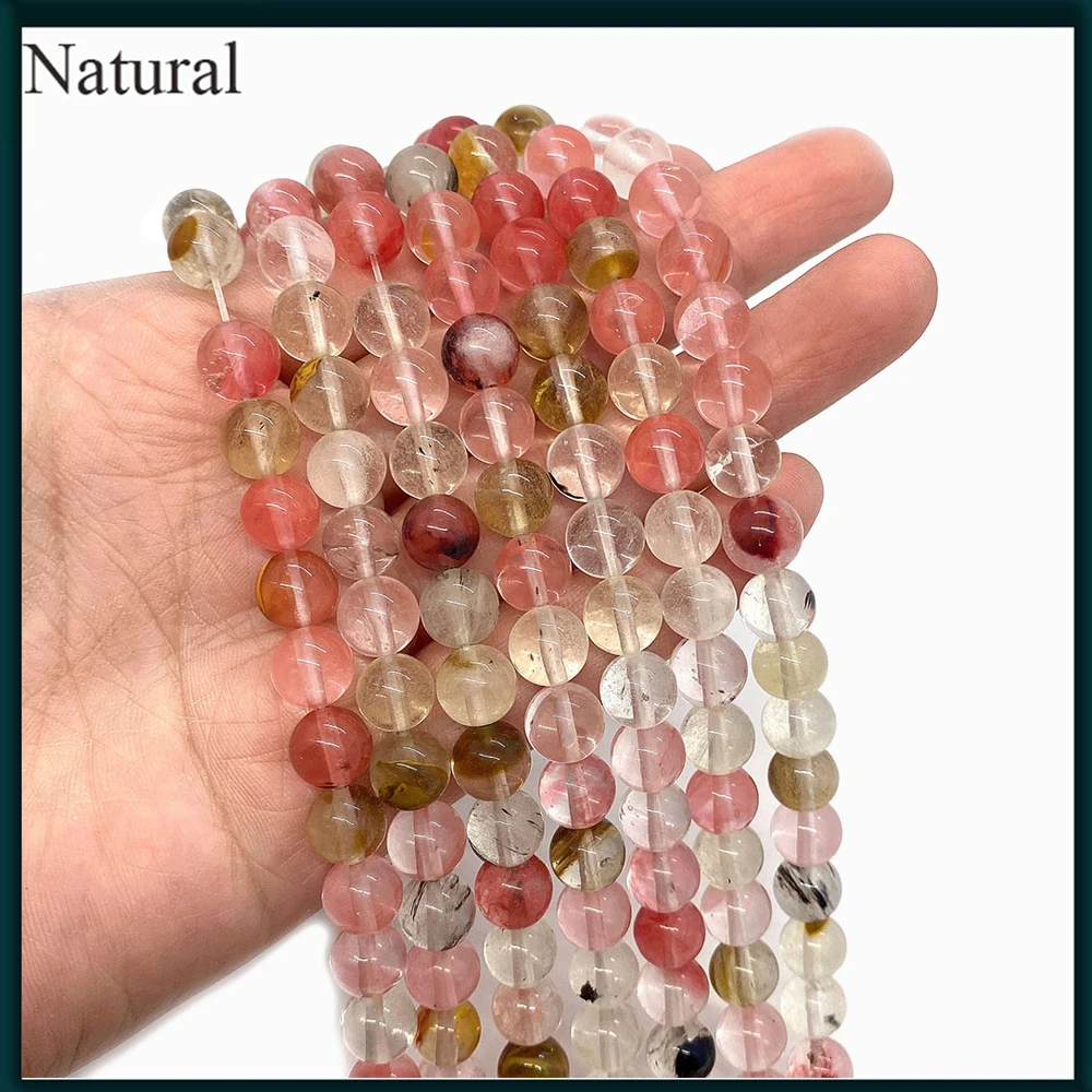 Natural Stone Bead Watermelon Crystal Colorful Round Bead Lovely Jewelry for Women DIY Bracelet Necklace Articles 6mm 8mm 10mm
Natural Stone Bead Watermelon Crystal Colorful Round Bead Lovely Jewelry for Women DIY Bracelet Necklace Articles 6mm 8mm 10mm