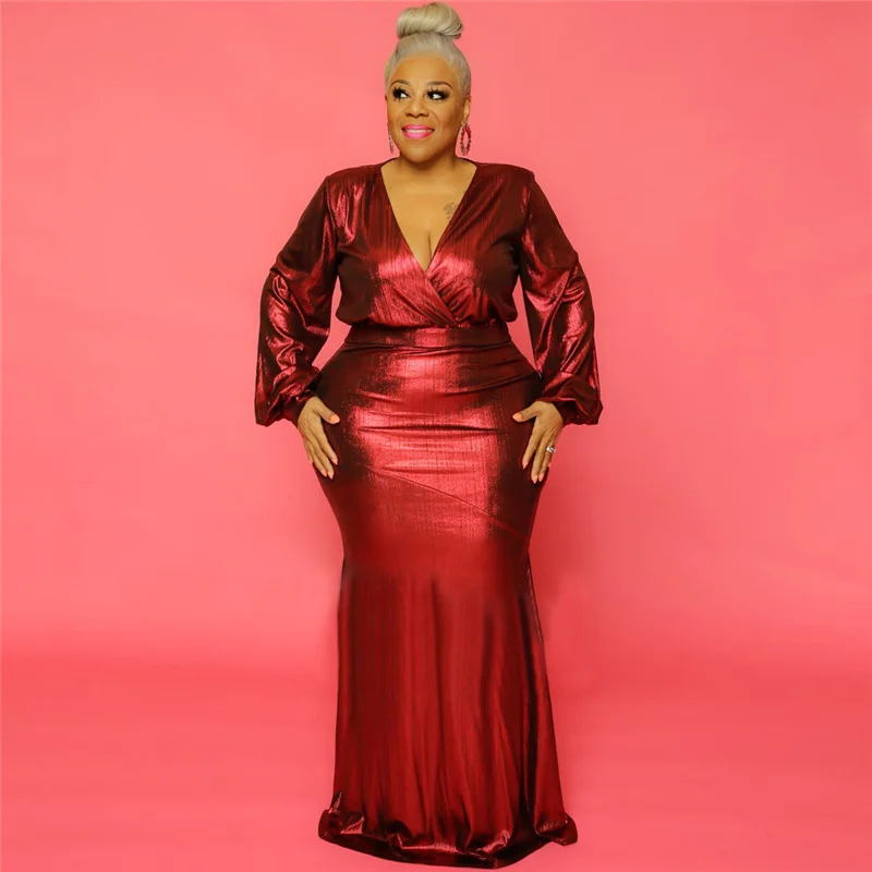 Formal Dresses Party Birthday Long Sleeve Trendy Plus Size Women Clothing High Waisted Bright Silk Evening Dress Wholesale
Formal Dresses Party Birthday Long Sleeve Trendy Plus Size Women Clothing High Waisted Bright Silk Evening Dress Wholesale
