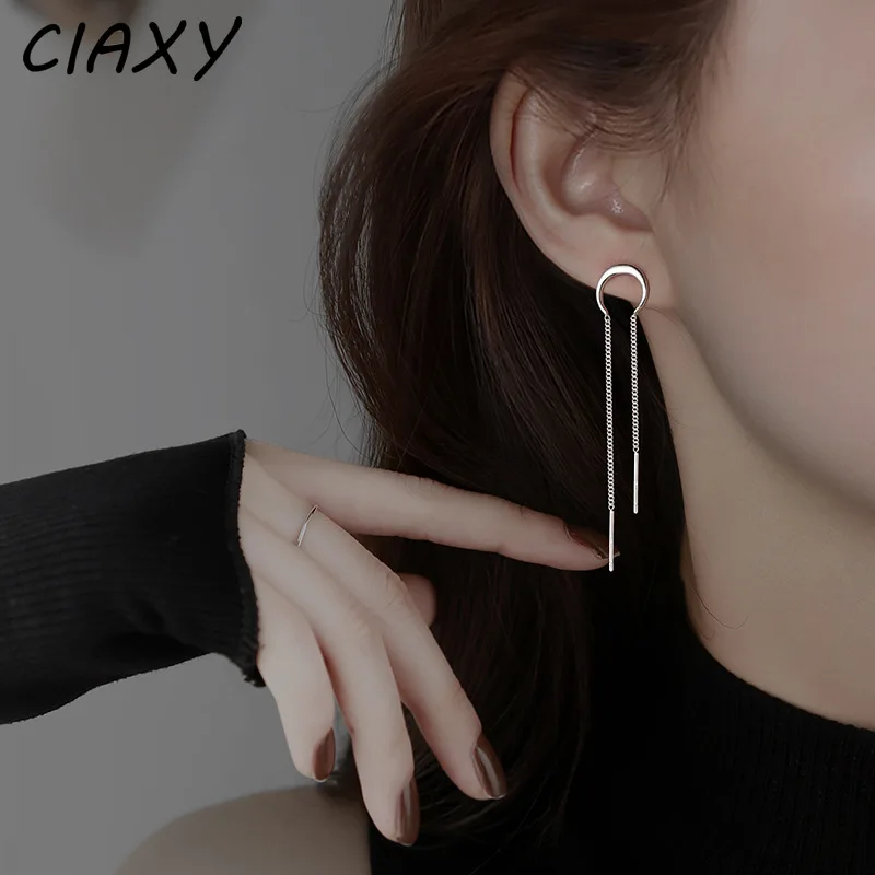 Женские серьги-цепочки CIAXY серебряного цвета с Луной и полумесяцем, корейские длинные серьги-кисточки для ушей, ювелирные украшения для уше...
Женские серьги-цепочки CIAXY серебряного цвета с Луной и полумесяцем, корейские длинные серьги-кисточки для ушей, ювелирные украшения для уше...