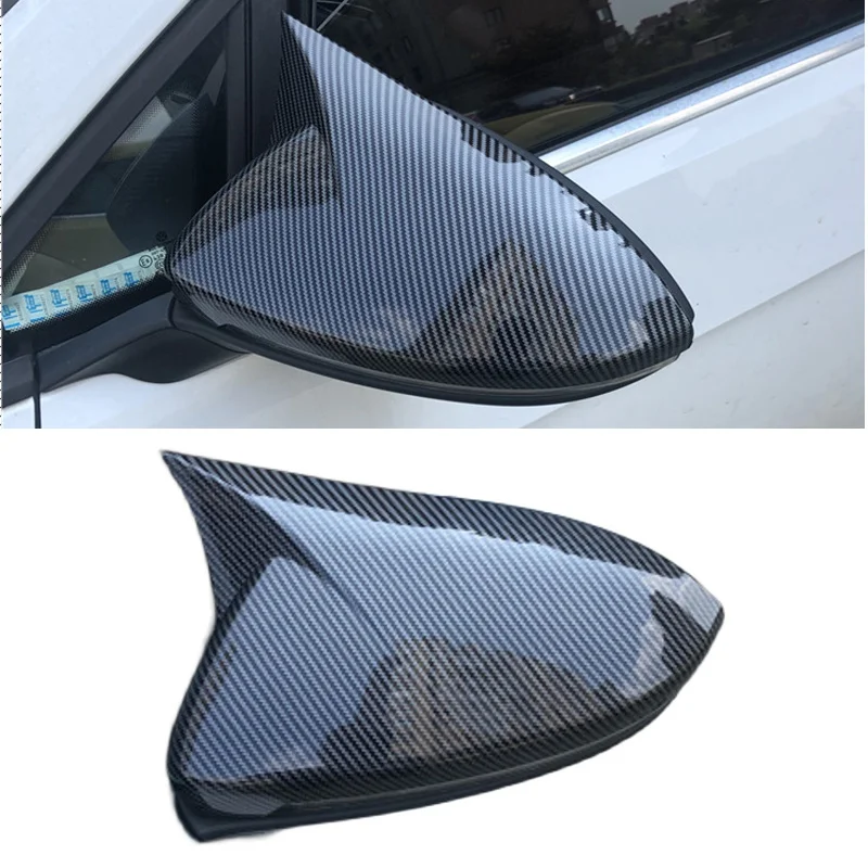 

Автомобильный Стайлинг в форме рога, боковое крыло, зеркальная крышка для VW Golf 7 MK7 7,5 GTD R GTI GTE VII Cap E-golf Sportsvan 2014-2019, замена