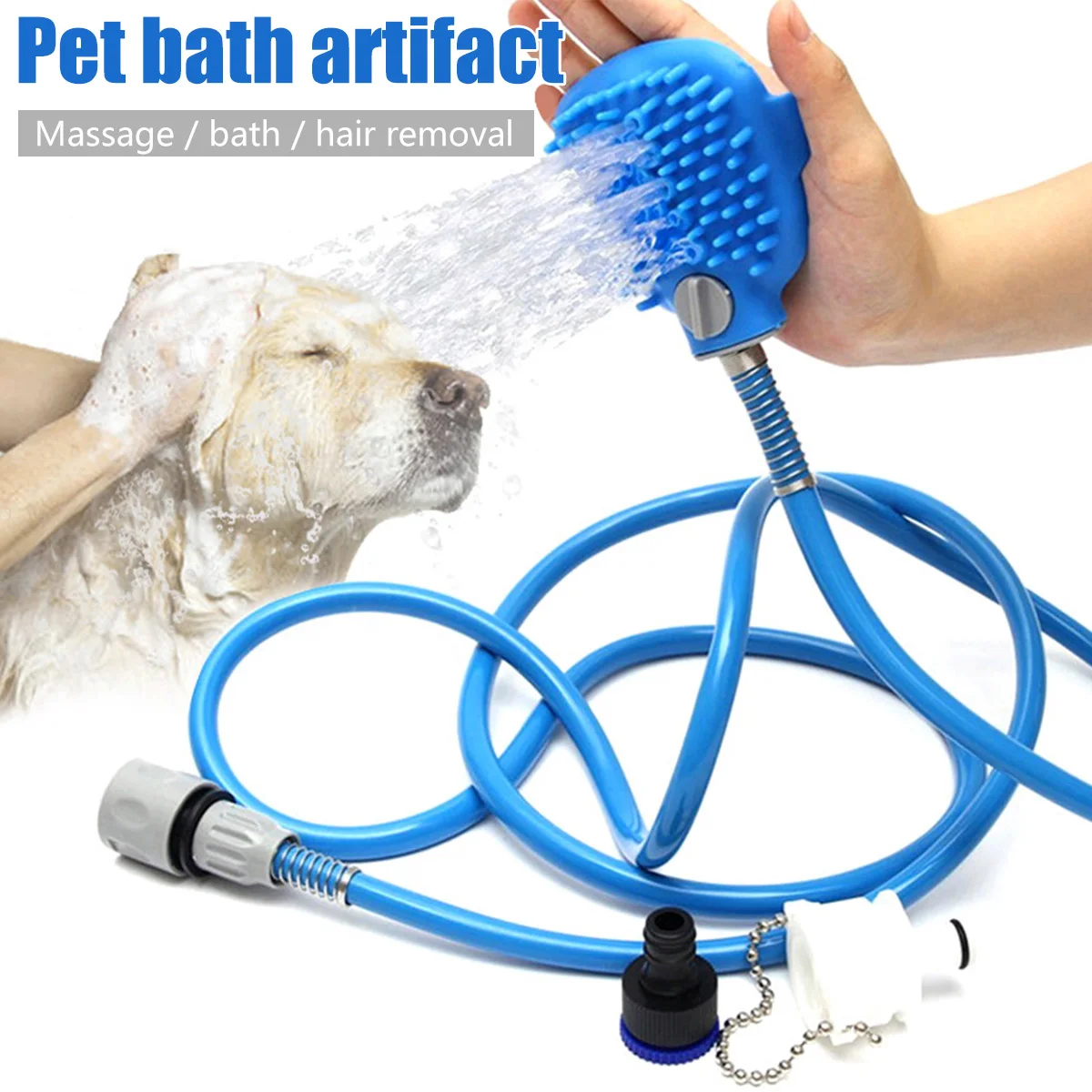 Dog Bath Head Tool Comfortable Massager Shower Head Cleaning Washing Bathing Sprayer Silicone Dog Brush Pets Grooming Supplies
Dog Bath Head Tool Comfortable Massager Shower Head Cleaning Washing Bathing Sprayer Silicone Dog Brush Pets Grooming Supplies