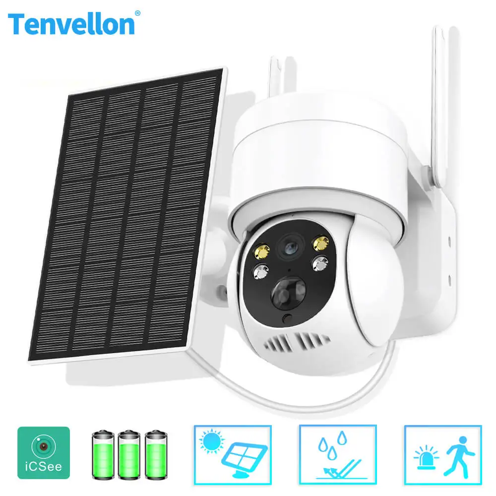 Wifi Solar Camera Outdoor 1080P PIR Human Detection Weatherproof Video Surveillance IP Cameras With Solar Panel Recharge Battery
Wifi Solar Camera Outdoor 1080P PIR Human Detection Weatherproof Video Surveillance IP Cameras With Solar Panel Recharge Battery