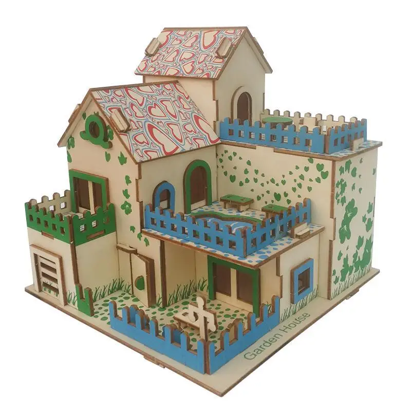 candice guo! 3D wooden model puzzle toy hand work assemble garden house villa wood woodcraft construction kit birthday gift 1pc
candice guo! 3D wooden model puzzle toy hand work assemble garden house villa wood woodcraft construction kit birthday gift 1pc