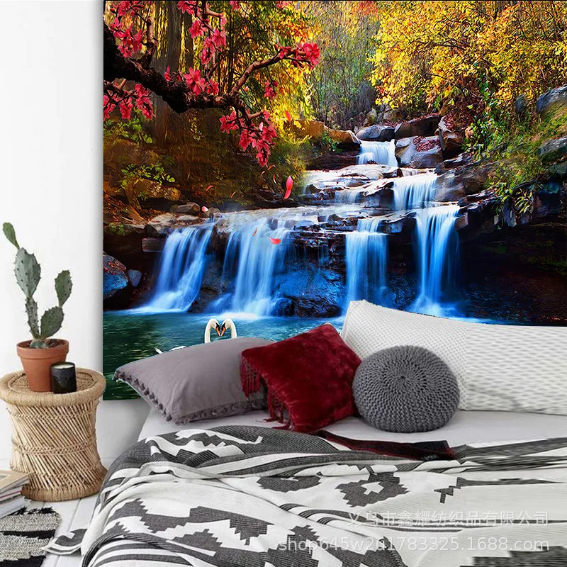 

Nature Landscape Scenery Tapestry Boho Hippie Scenery Aesthetic Tapestry Wall Hanging Room Decor Bedroom Home Decoration