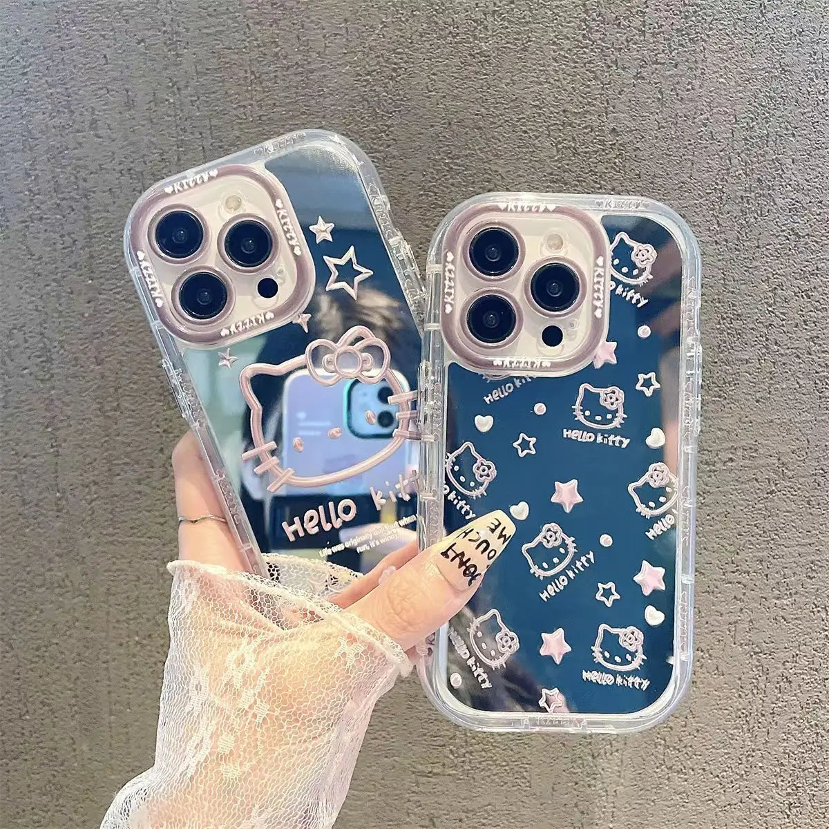 Luxury Glitter Hello Kitty Phone Case for Iphone 15 14 Plus 13 12 11 Pro Max X XS Max XR Mirror Film Shell Transparent Funda
Luxury Glitter Hello Kitty Phone Case for Iphone 15 14 Plus 13 12 11 Pro Max X XS Max XR Mirror Film Shell Transparent Funda