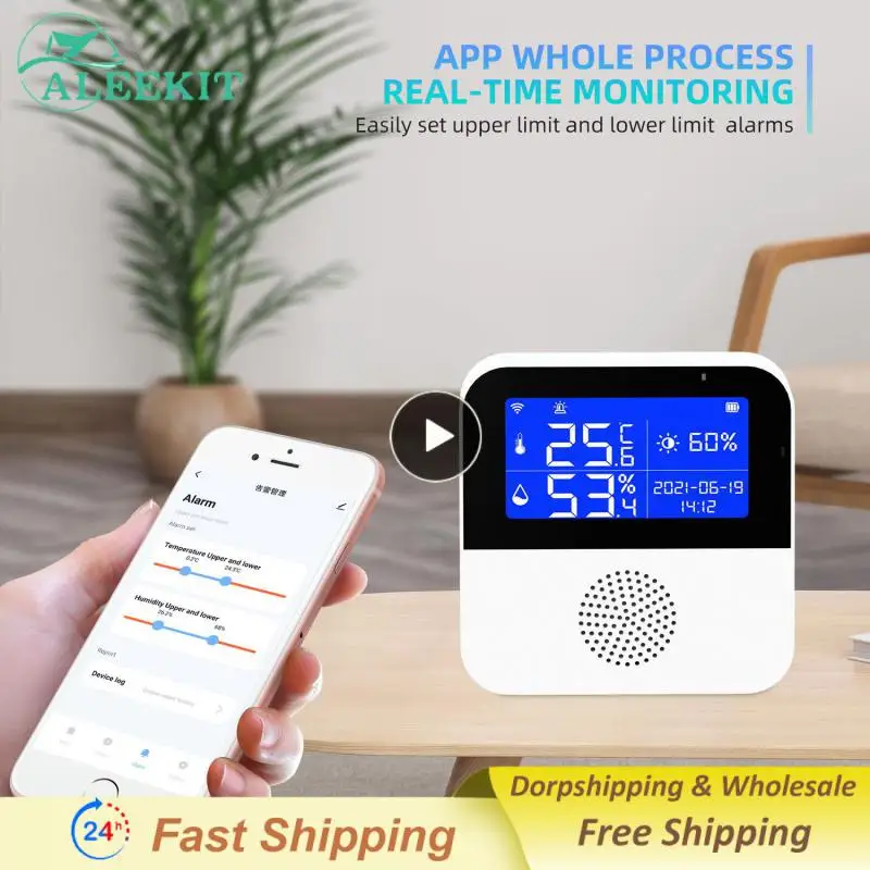1/2/3PCS Indoor Wifi Hygrometer Tuya Remote Monitoring Temperature Humidity Sensor Smart Home Thermometer Detector Backlight
1/2/3PCS Indoor Wifi Hygrometer Tuya Remote Monitoring Temperature Humidity Sensor Smart Home Thermometer Detector Backlight