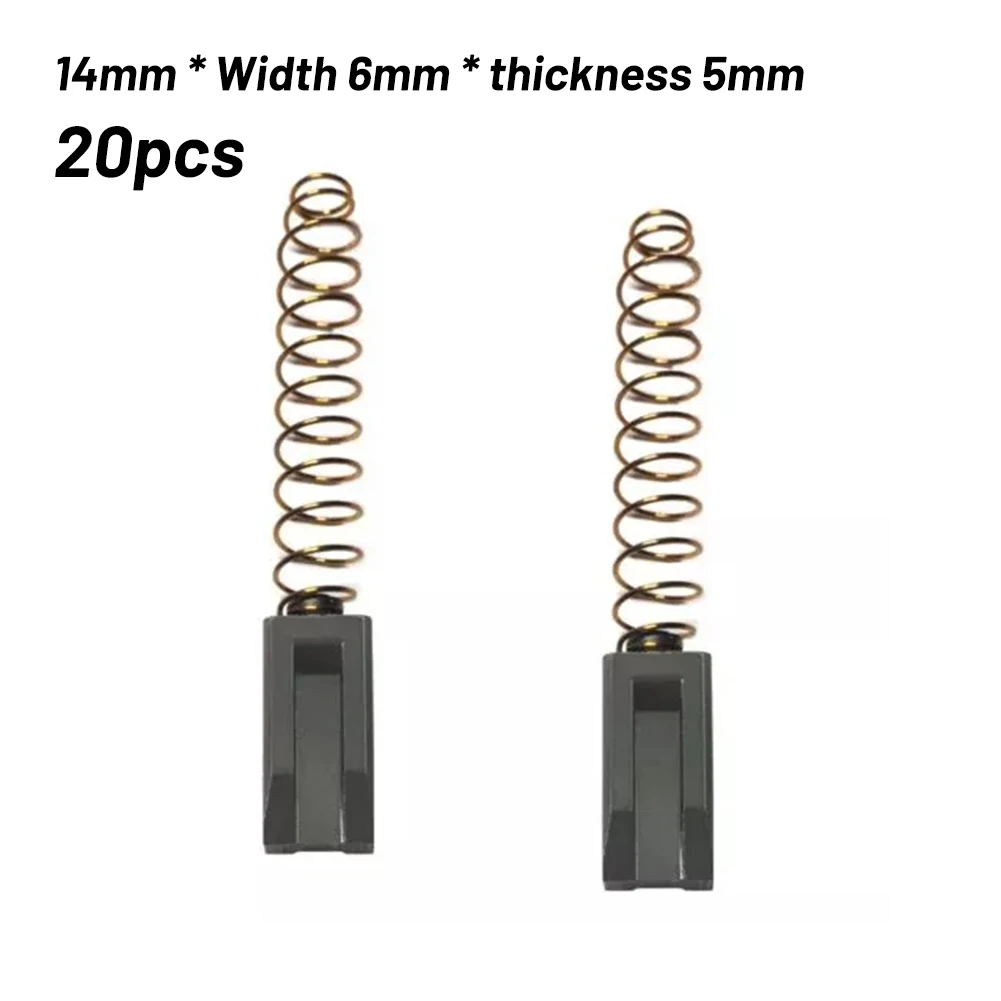 20pcs Carbon Brush For Triac S/PID Hot Air Welding Gun Plastic Welding Machine Motor 14*6*5mm High Quality Power Tool Repair
20pcs Carbon Brush For Triac S/PID Hot Air Welding Gun Plastic Welding Machine Motor 14*6*5mm High Quality Power Tool Repair