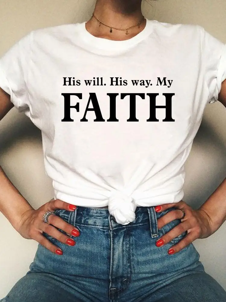 Short Sleeve Summer T Clothing Print Fashion Casual T-shirts Women Female Graphic Tee Faith Lovely Cute 90s Aesthetic Clothes
Short Sleeve Summer T Clothing Print Fashion Casual T-shirts Women Female Graphic Tee Faith Lovely Cute 90s Aesthetic Clothes