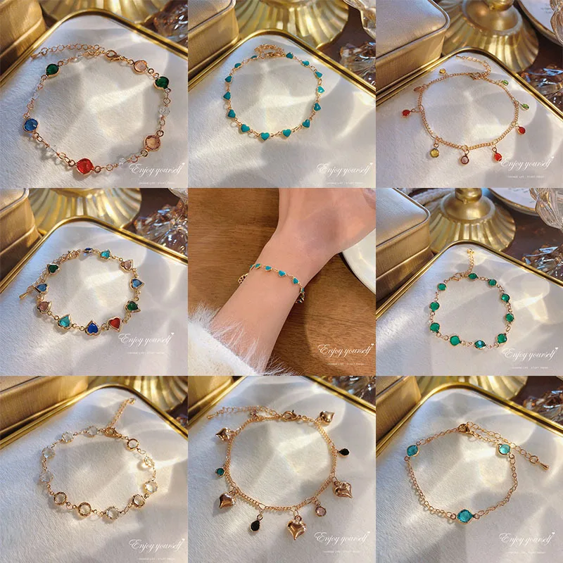 New Fashion Colorful Love Zircon Bracelet Women New Design Sense Versatile Handicrafts Women's Handicrafts Necessary for Travel
New Fashion Colorful Love Zircon Bracelet Women New Design Sense Versatile Handicrafts Women's Handicrafts Necessary for Travel