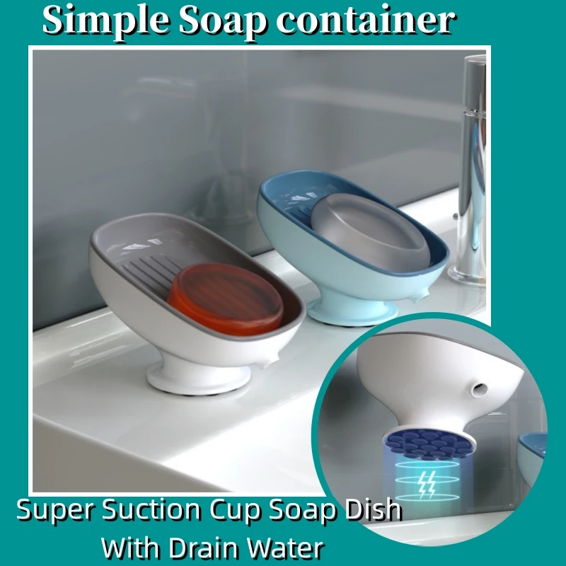 1/2PCS Super Suction Cup Soap Dish With Drain Water Soap container Portable Plastic Soap Dishes Soap Holder Bathroom Supplies
1/2PCS Super Suction Cup Soap Dish With Drain Water Soap container Portable Plastic Soap Dishes Soap Holder Bathroom Supplies