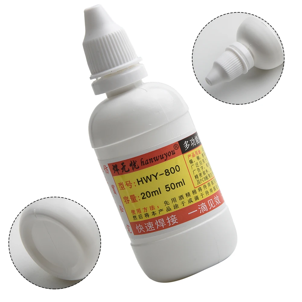 50ml Flux Soldering Paste Liquid Solder Quick Flux Solders Tool Water Durable Welding Materials Stainless Soldering Accessories
50ml Flux Soldering Paste Liquid Solder Quick Flux Solders Tool Water Durable Welding Materials Stainless Soldering Accessories
