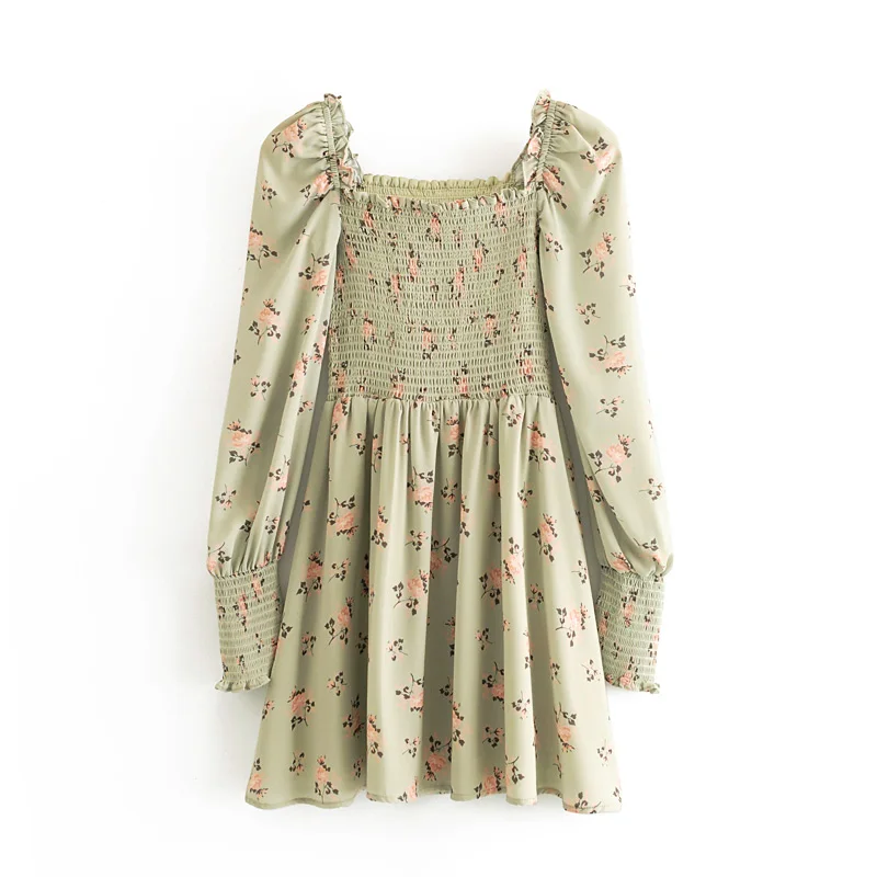 The latest design women's floral print dress long-sleeved square collar girl mini dress sweet party dress
The latest design women's floral print dress long-sleeved square collar girl mini dress sweet party dress