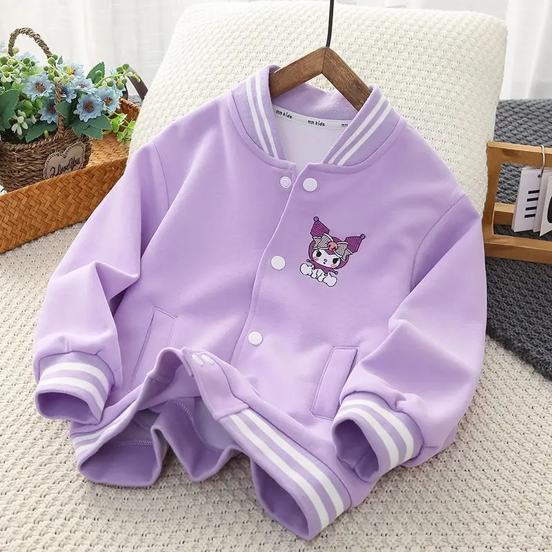 Kawaii Sanrio Baseball Jersey Kuromi Accessories Cute Beauty Cartoon Anime Cotton Jacket Sweatshirt Tops Pants Toy for Girl Gift
Kawaii Sanrio Baseball Jersey Kuromi Accessories Cute Beauty Cartoon Anime Cotton Jacket Sweatshirt Tops Pants Toy for Girl Gift