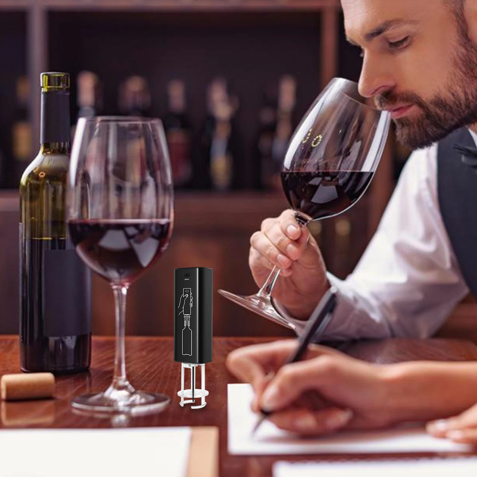 Electric Wine Opener Electronic Wine Openers Automatic Wine Opener With Charging Cable Foil Cutter For Home Kitchen Party Bar
Electric Wine Opener Electronic Wine Openers Automatic Wine Opener With Charging Cable Foil Cutter For Home Kitchen Party Bar
