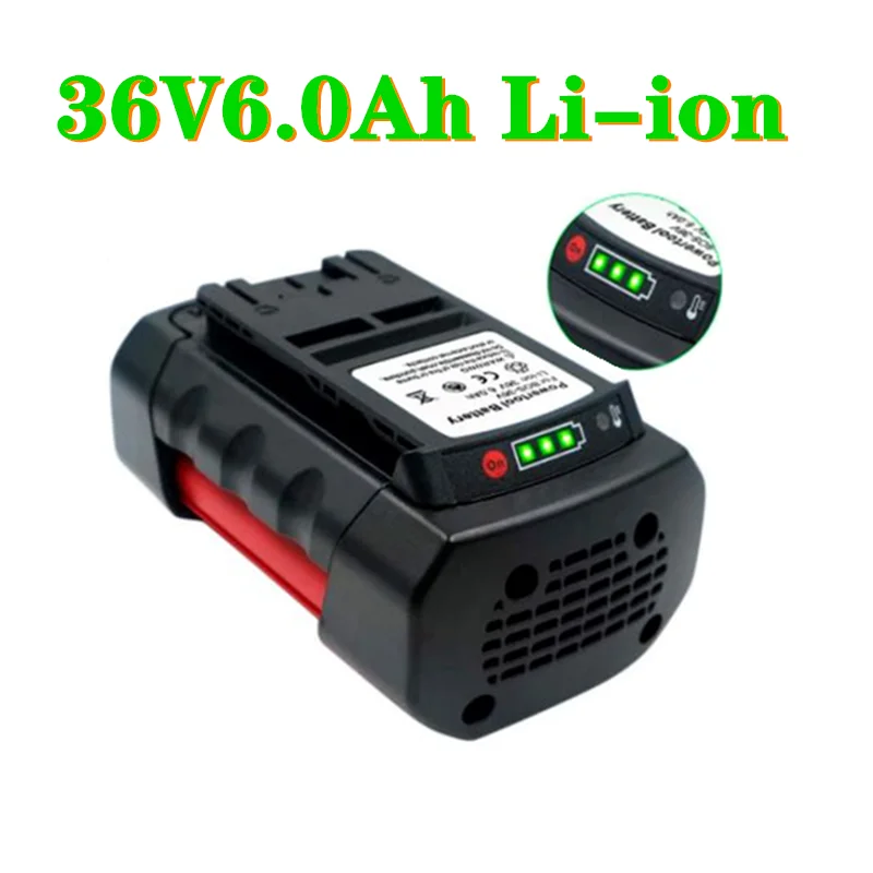 Replacement Batteries Lithium-Ion for BOSCH 6000mAh 36V Li-ion Rechargeable Battery BAT810 BAT836 BAT840 GBH36V-LI Power Tools
Replacement Batteries Lithium-Ion for BOSCH 6000mAh 36V Li-ion Rechargeable Battery BAT810 BAT836 BAT840 GBH36V-LI Power Tools