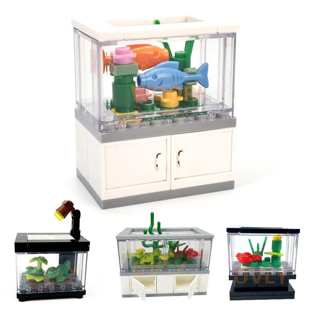 Creative Building Blocks City Scene Fish Tank LivingRoom Interior Decoration Assembled DIY Reptile Lobster Climbing Pet
Creative Building Blocks City Scene Fish Tank LivingRoom Interior Decoration Assembled DIY Reptile Lobster Climbing Pet