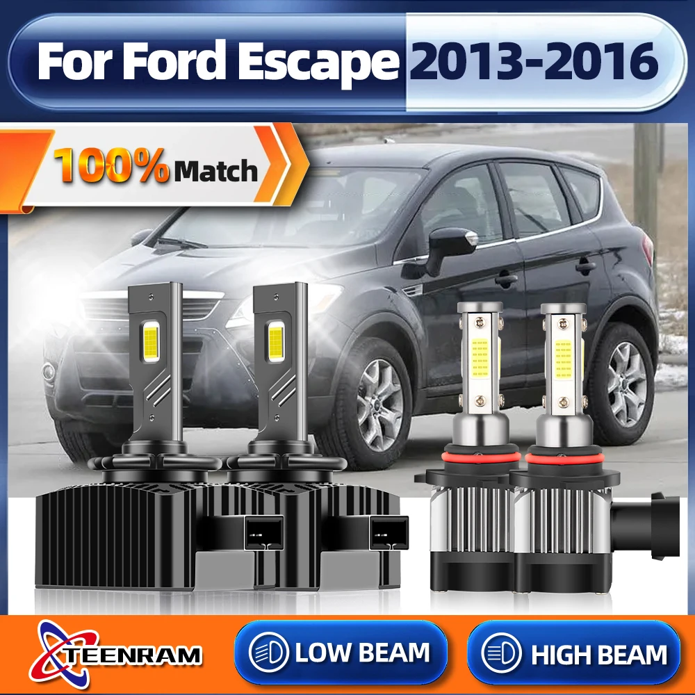 

Светодиодный Canbus 6000K Автомобильная фара 9005 D3S авто лампа 4 стороны CSP 360W 60000LM ближнего света для Ford Escape 2013 2014 2015 2016