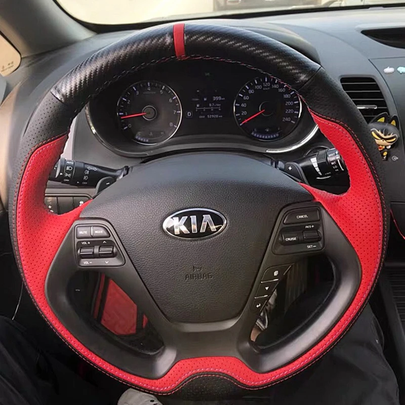 Чехол рулевого колеса автомобиля натуральная кожа для Kia K3 2013-2018 Ceed Cee 'd Cerato 2013-2018 Forte Koup для te5 2014-2018 интерьер
Чехол рулевого колеса автомобиля натуральная кожа для Kia K3 2013-2018 Ceed Cee 'd Cerato 2013-2018 Forte Koup для te5 2014-2018 интерьер
