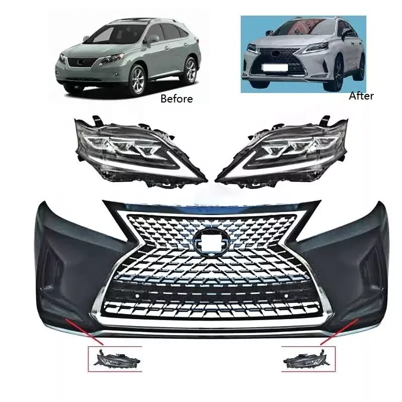 Archaic Car Body Kit Grille With Fog Lights For Lexus Rx Rx350 Rx450 Rx270 2009-2015 Upgrade To 2019-2021 Exterior Accessories
Archaic Car Body Kit Grille With Fog Lights For Lexus Rx Rx350 Rx450 Rx270 2009-2015 Upgrade To 2019-2021 Exterior Accessories