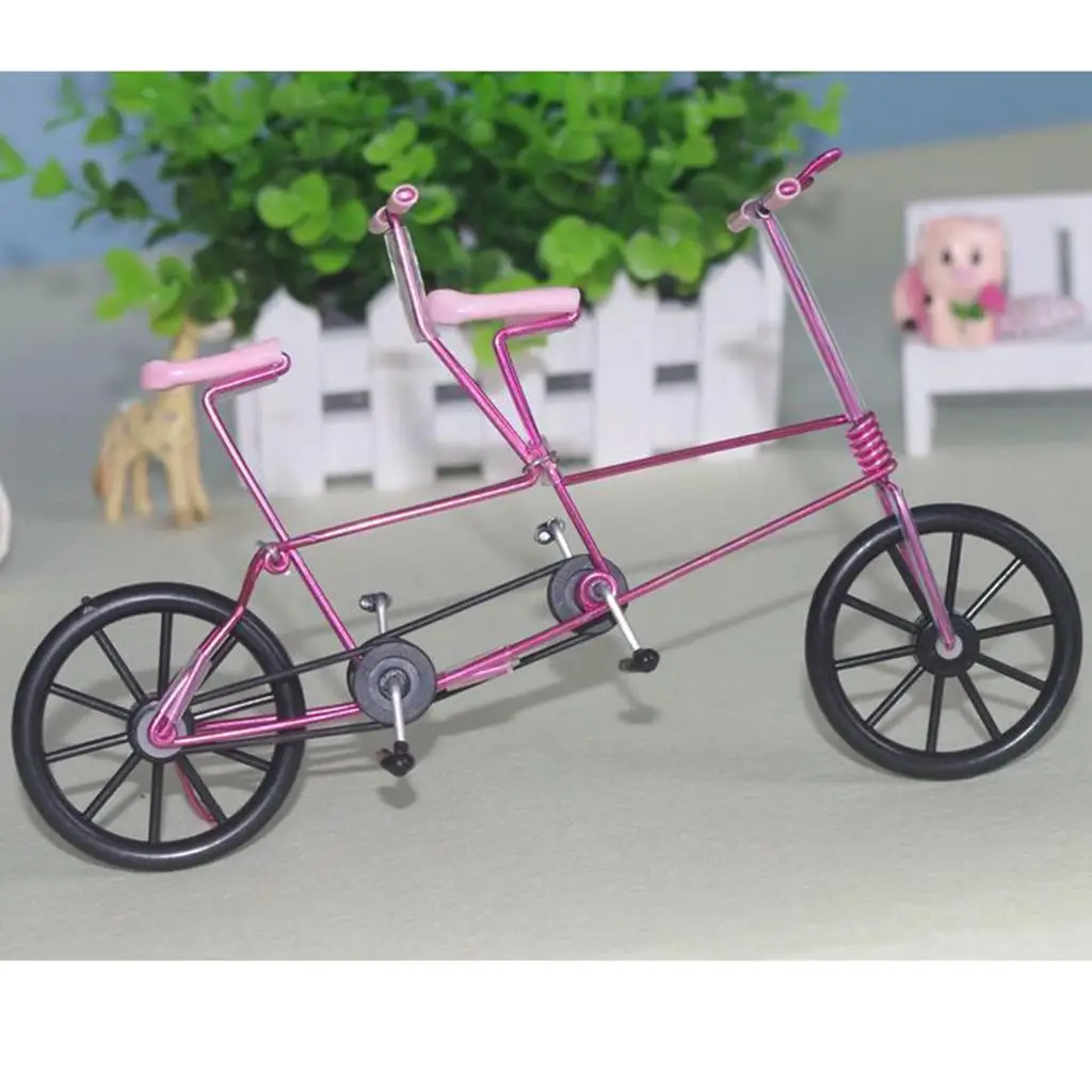1:10 Miniature Metal Tandem Bike Model Bicycle Figurine Cycling Vehicle toy Decoration Desk Supplies
1:10 Miniature Metal Tandem Bike Model Bicycle Figurine Cycling Vehicle toy Decoration Desk Supplies