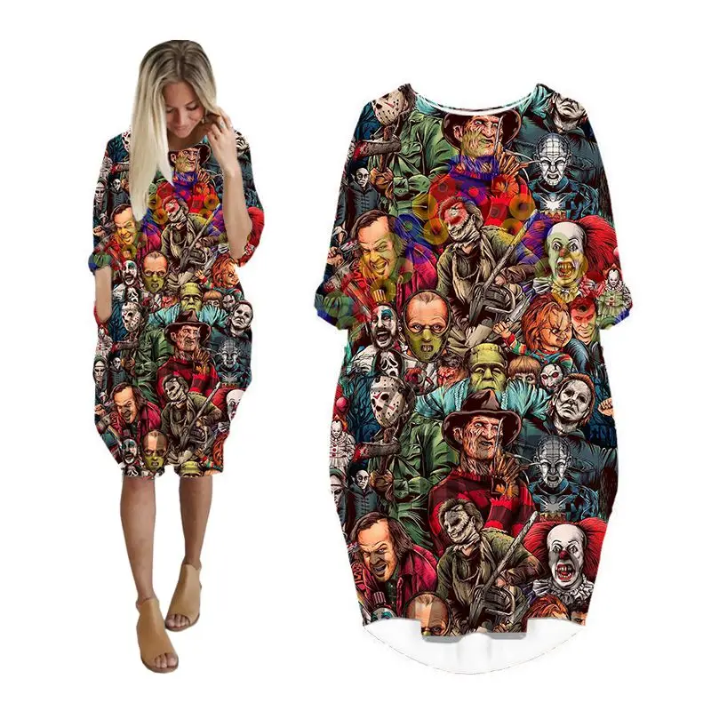 maxi dresses for women halloween horror print plus size long sleeve casual clothes streetwear ladies clothing female dress woman
maxi dresses for women halloween horror print plus size long sleeve casual clothes streetwear ladies clothing female dress woman