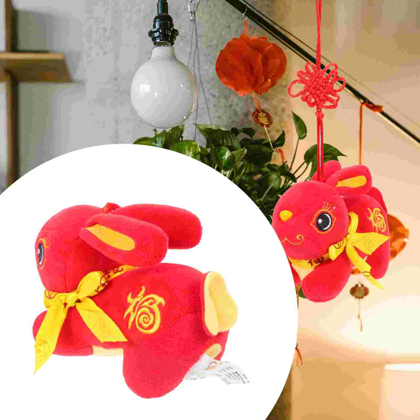 Rabbit Year Plush Toy Chinese New Stuffed Bunny Mascot Zodiac Animal The Toys Ornaments Hanging Gifts Decorations Festival
Rabbit Year Plush Toy Chinese New Stuffed Bunny Mascot Zodiac Animal The Toys Ornaments Hanging Gifts Decorations Festival