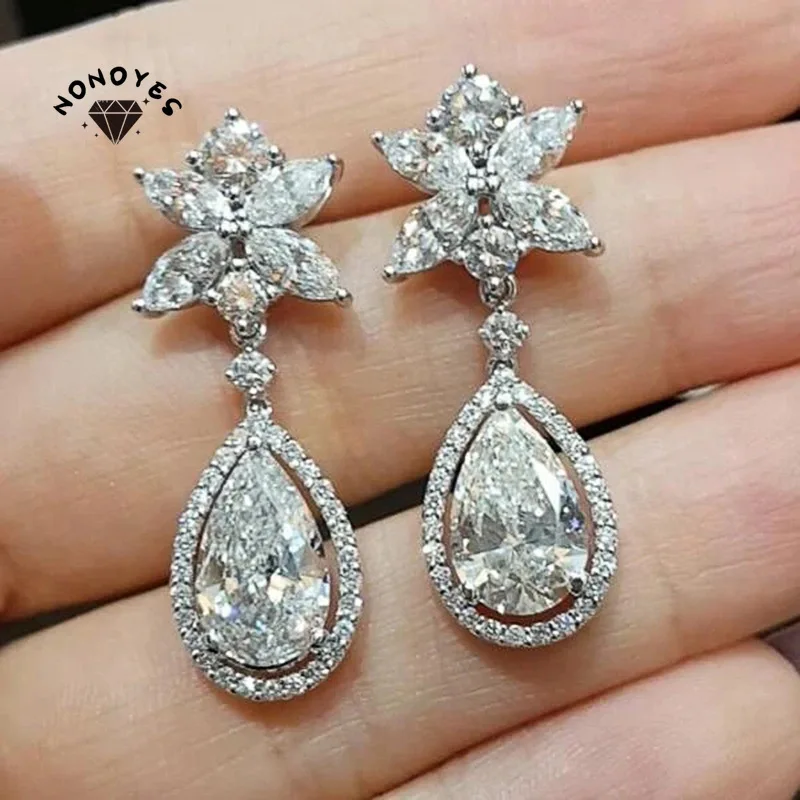 Luxury Silver Color Crystal Zircon Earrings Bridal Engagement Wedding Jewelry Accessories 2022 New Fashion Women Earrings
Luxury Silver Color Crystal Zircon Earrings Bridal Engagement Wedding Jewelry Accessories 2022 New Fashion Women Earrings