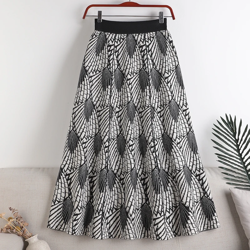Autumn&Winter Skirts High Waist Elastic Jupe Knitted Mujer Faldas Pleated Long Vintage Skirt Casual Women Clothes Dropshipping
Autumn&Winter Skirts High Waist Elastic Jupe Knitted Mujer Faldas Pleated Long Vintage Skirt Casual Women Clothes Dropshipping