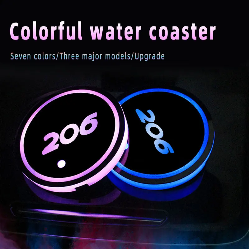 Car Logo Led Atmosphere Light 7 Colorful Cup Luminous Coaster Holder For Peugeot 206 2004 2005 2007 2008 2009 Auto Accessories
Car Logo Led Atmosphere Light 7 Colorful Cup Luminous Coaster Holder For Peugeot 206 2004 2005 2007 2008 2009 Auto Accessories