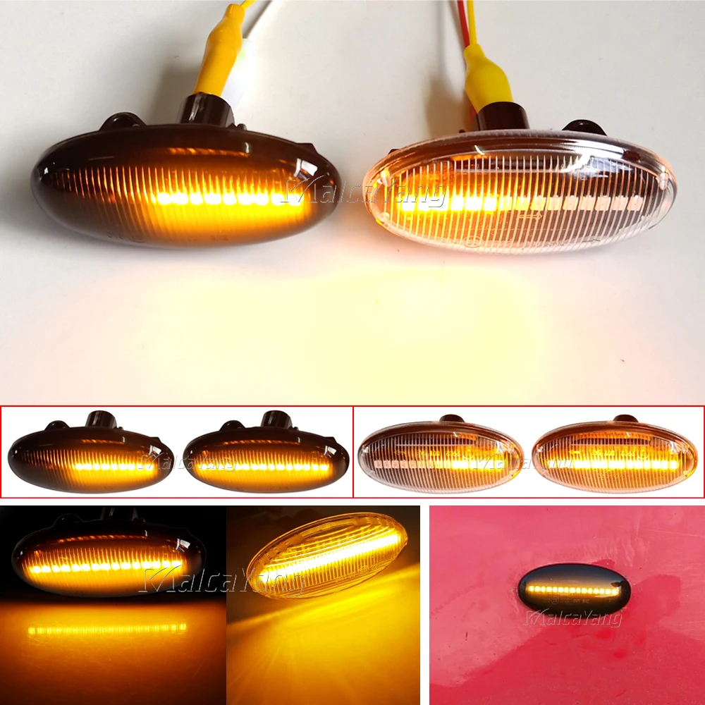 2piece LED Side Indicator Repeater Turn Signal Blinker Lamp For Mazda 2 3 5 6 GG GY MPS BT-50 MPV Smoked Clear Dynamic Lights
2piece LED Side Indicator Repeater Turn Signal Blinker Lamp For Mazda 2 3 5 6 GG GY MPS BT-50 MPV Smoked Clear Dynamic Lights