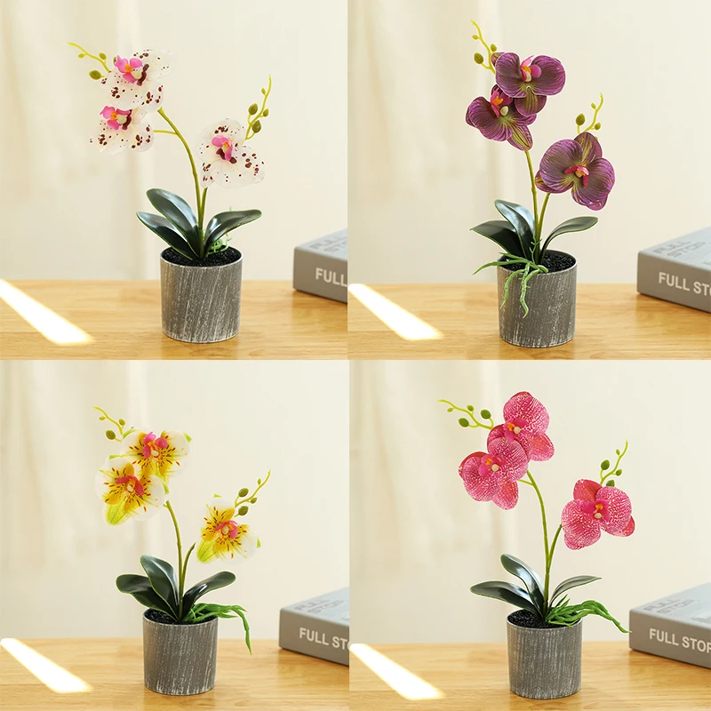 Artificial Flowers Bonsais Butterfly Orchid Plant Flower Potted for Wedding Party Decoration Desktop Home Ornament
Artificial Flowers Bonsais Butterfly Orchid Plant Flower Potted for Wedding Party Decoration Desktop Home Ornament