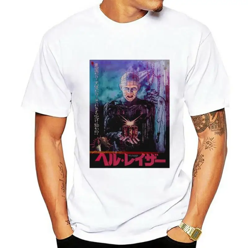Футболка HELLRAISER в японском стиле, женская рубашка с принтом из фильмов ужасов, Готическая футболка с черепом, мужская одежда из фильма ужасов
Футболка HELLRAISER в японском стиле, женская рубашка с принтом из фильмов ужасов, Готическая футболка с черепом, мужская одежда из фильма ужасов