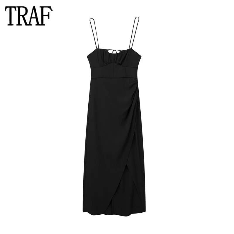 TRAF Black Corset Midi Dress Women Slip Long Dresses for Women 2023 Backless Evening Dress Woman Pleated Women's Summer Dress
TRAF Black Corset Midi Dress Women Slip Long Dresses for Women 2023 Backless Evening Dress Woman Pleated Women's Summer Dress