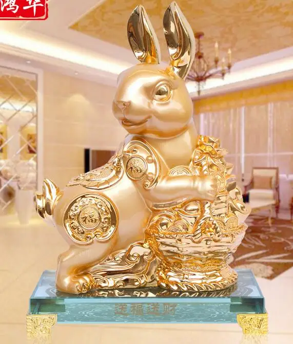 Golden Living Room Office gold animal rabbit sculpture creative luxury neoclassical home crafts American Decoration opening gift 
Golden Living Room Office gold animal rabbit sculpture creative luxury neoclassical home crafts American Decoration opening gift