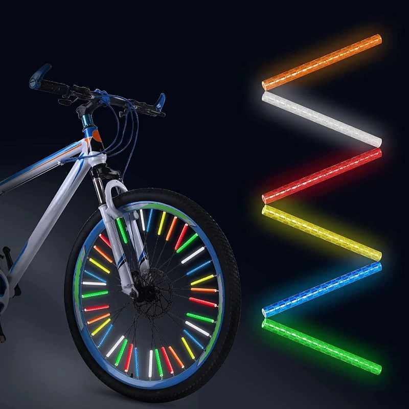 AUBTEC 12pcs Bicycle Spoke Reflective Stripe Spoke Reflector Steel Wire Lamp Safety Warning DIY Cycling Reflector Tape Bicicleta
AUBTEC 12pcs Bicycle Spoke Reflective Stripe Spoke Reflector Steel Wire Lamp Safety Warning DIY Cycling Reflector Tape Bicicleta