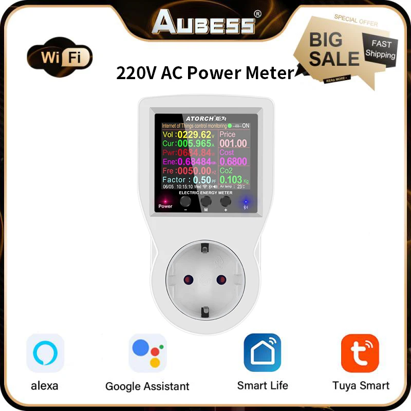 Wifi Electrical Sockets Eu Us Uk Fr Plug 220v Tuya Energy Power Meter With Power Monitor Power Digital Wattmeter Sockets
Wifi Electrical Sockets Eu Us Uk Fr Plug 220v Tuya Energy Power Meter With Power Monitor Power Digital Wattmeter Sockets