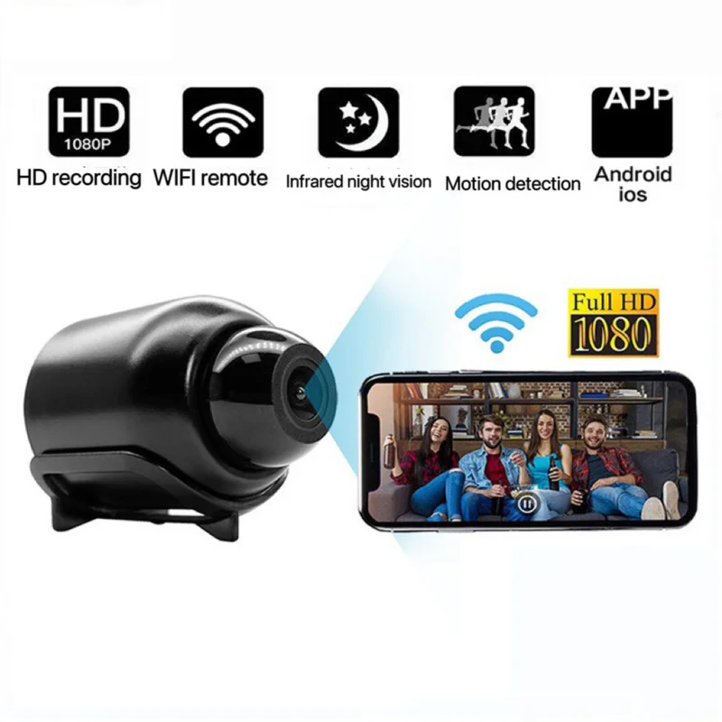1080P HD Mini Camera Wireless WiFi Surveillance Security Night Vision Motion Detection Camera Baby Indoor Monitor Webcam
1080P HD Mini Camera Wireless WiFi Surveillance Security Night Vision Motion Detection Camera Baby Indoor Monitor Webcam